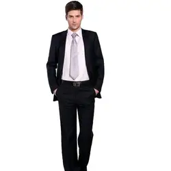Мужской костюм, который продает мужские костюмы, лучше всего подходит для деловой костюм специально для черный с лацканами