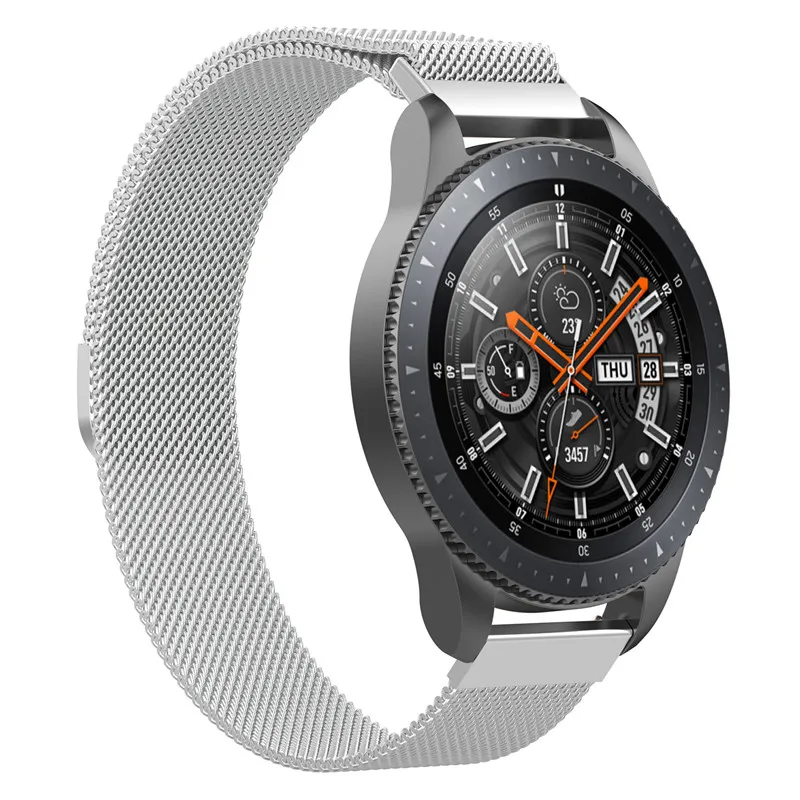 Роскошные полосы для samsung Galaxy watch 46 мм 42 мм ремешок Миланская нержавеющая сталь металлические умные часы наручные ремни для мужчин и женщин