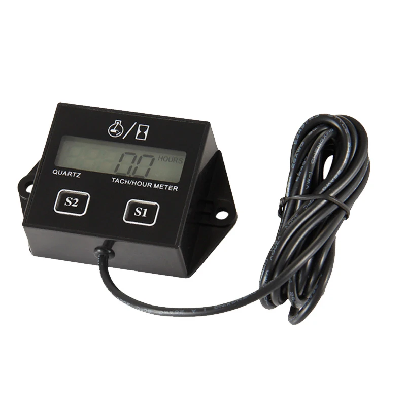 Digital RPM Tach Hour Meter Tachometer Gauge For Paramotors Microlights