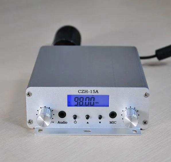 fmuser cze-15a 15w pll fm стерео передатчик 87.5-108mhz