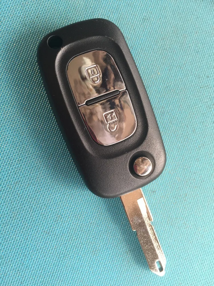 

Floding Flip Key Case For Renault Clio Kangoo Megane Modus With Uncut NE73 206 VA2 Uncut Blade Key Shell Fob Cover 2/3 button