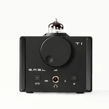 SMSL T1 AK4490EQ+ CM6632A DAC DSD512 ламповый усилитель для наушников 384 кГц/32 бит оптический/коаксиальный/XMOS/USB DAC цифровой ламповый усилитель
