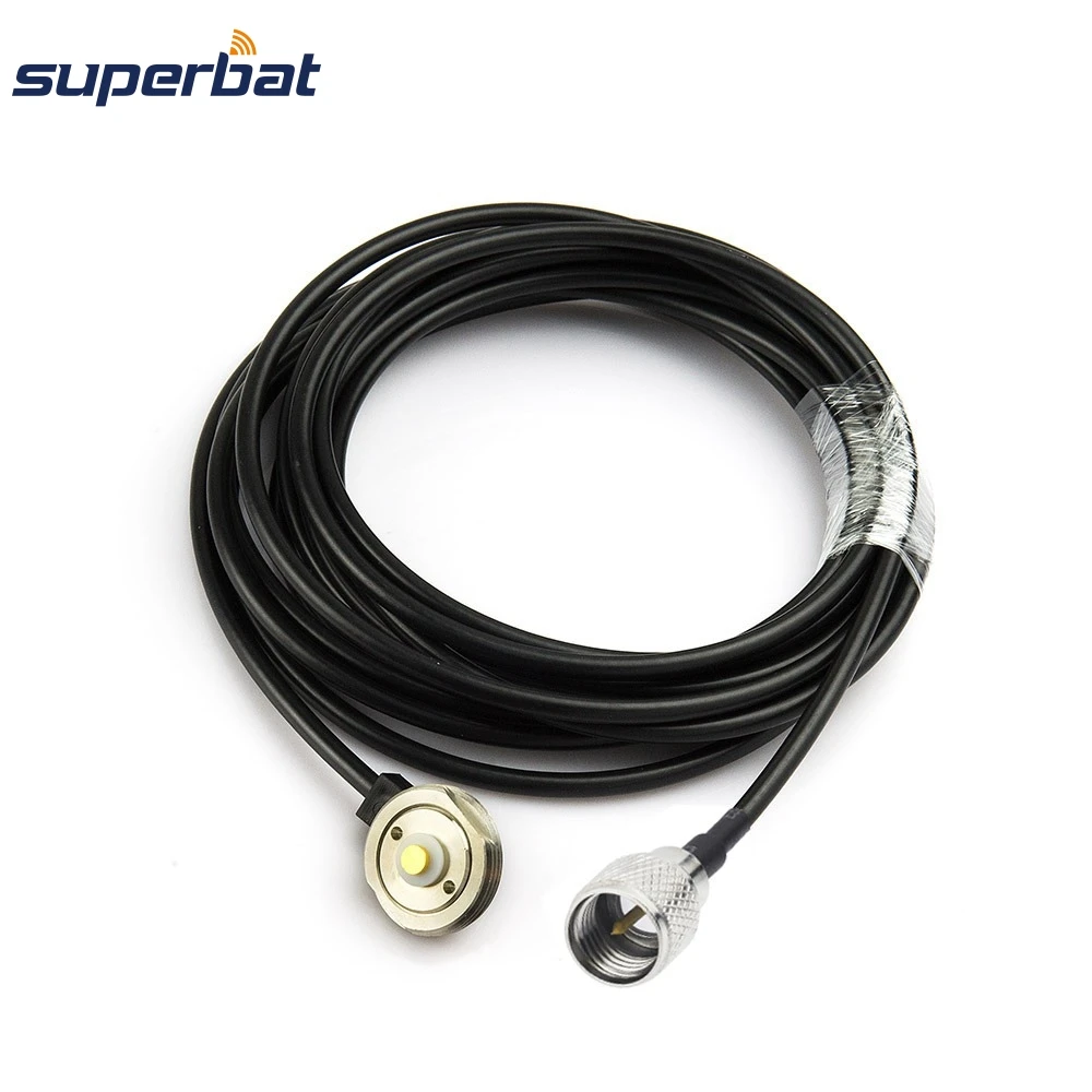 Superbat Новая антенна NMO крепление 3/" отверстие с коаксиальным кабелем RG58 5 м мини UHF разъем