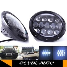 2 шт./партия 105 Вт " дюймов круглые светодиодные фары для Jeep Wrangler 4X4 4WD внедорожник авто вождения Противотуманные фары