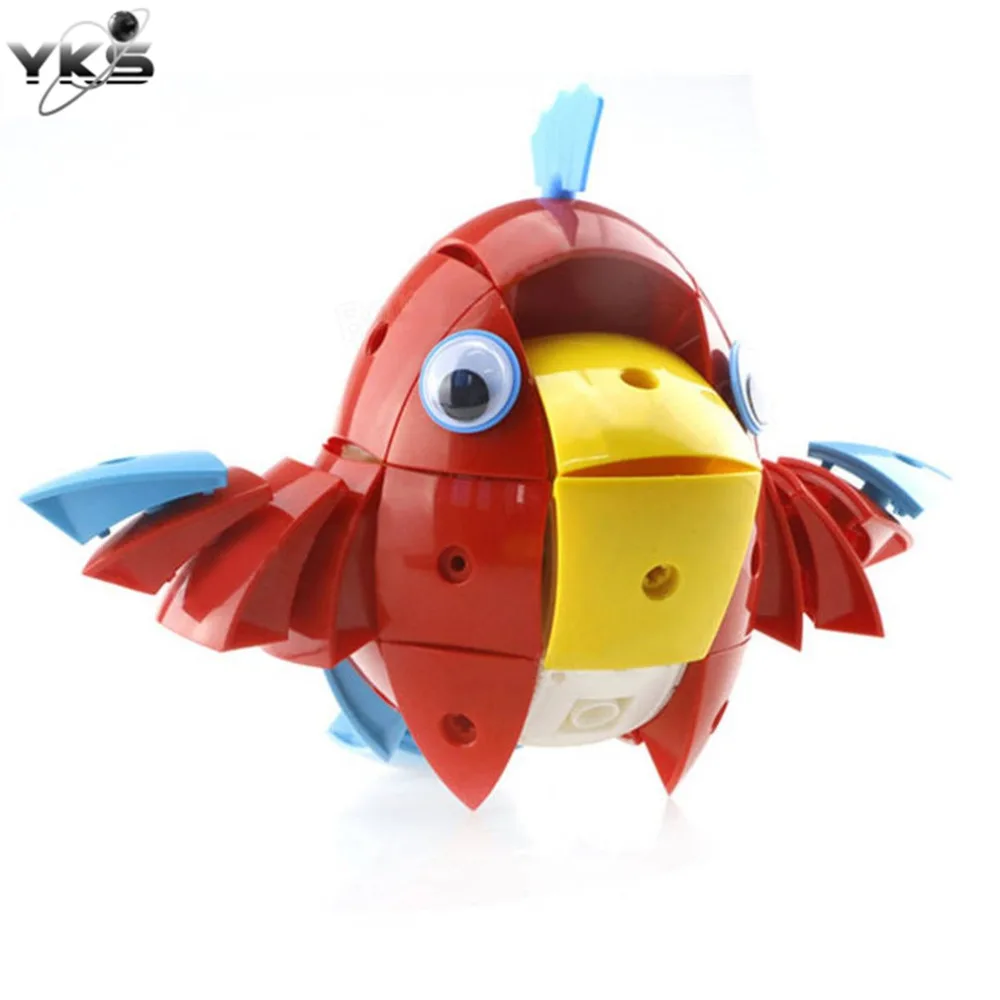

90pcs Magnetic Magic Blocks Animal Models Wisdom Ball Red Parrot Penguin Various DIY Deformation Jigsaw Puzzle Toys for Children