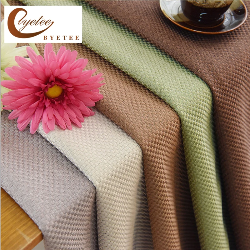 byetee Modern Solid Color Kitchen Curtains Door For Living Room