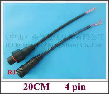 

RGB general connector wire cable waterproof male and female for outdoor and indoor RGB LED lightings (100V - 300V) 20CM 4 pin