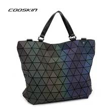 Cooskin 2017 Marca Luminosa Geométrica Mujeres Bao Bao Bolso de Las Mujeres Bolsa de Mensajero Del Hombro de lujo bolsos mujer bolsos diseñador