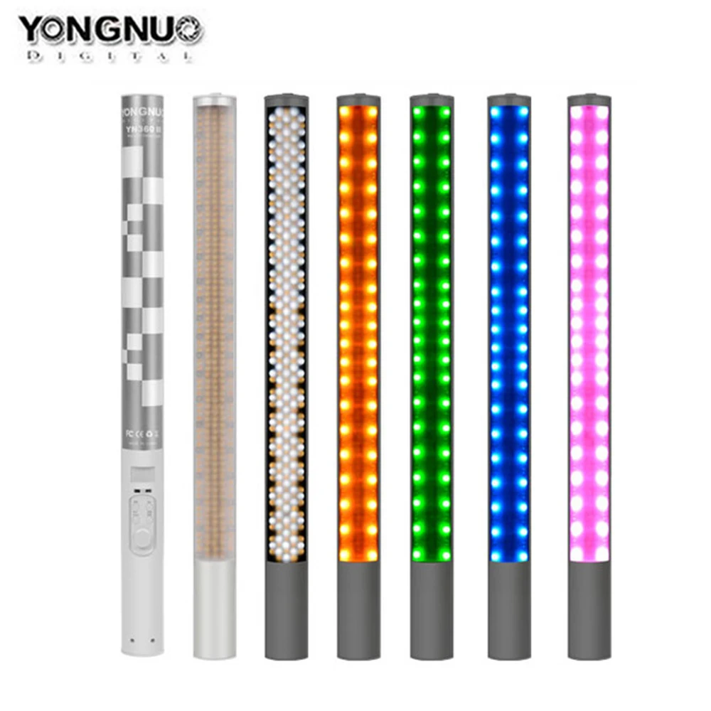

YONGNUO YN360II YN360 II Handheld LED Photography Soft Light 3200K-5500K RGB Adjustable Color Temperature Smartphone APP Control