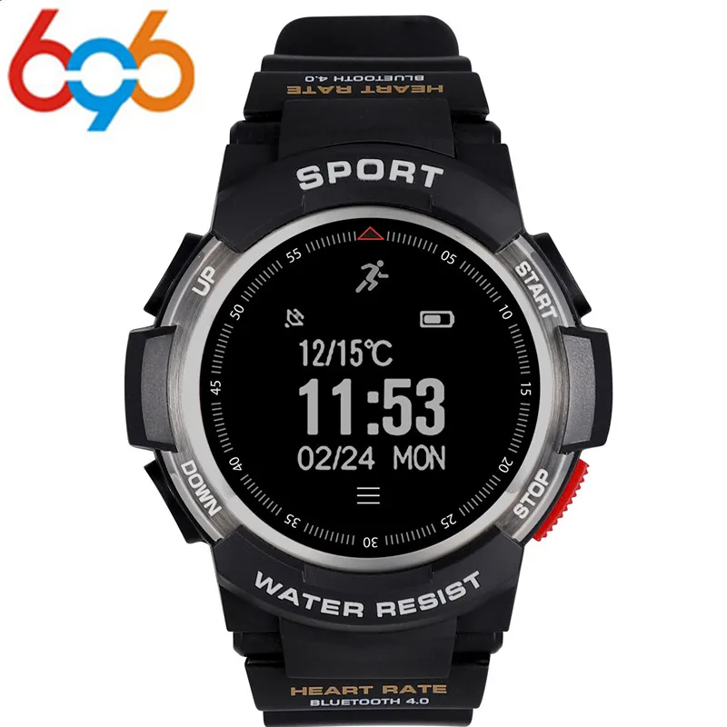 Smart Watch f6 IP68 waterproof GPS smart watch sleep monitors remote camera watche for men outdoor sports SmartWatch PK GV68