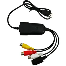 Portable USB 2.0 AV/RCA Composite and S-video Audio Video Capture Card Adapter VHS DVD цена Portable USB 2.0 AV/RCA Composite and S-video Audio Video Capture Card Adapter VHS DVD цены онлайн