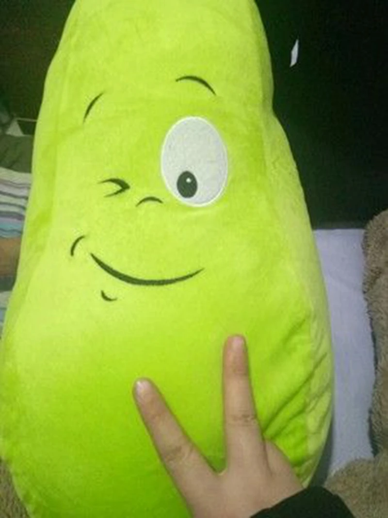Dorimytrader Big Soft Realistic Vegetables Melon Plush Pillow Stuffed Cartoon Green Melon Toy Doll for Baby Gift 20inch 50cm DY50015 (6)