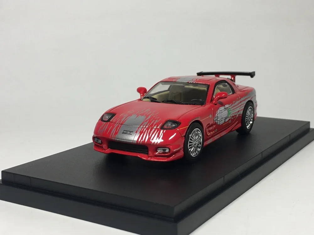 Зеленый свет 1:43 Mazda RX-7 1993 бутик сплав автомобиль игрушки для детей модель детской игрушки прозрачная коробка