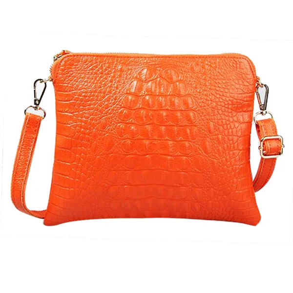 Женская сумка-мессенджер из натуральной кожи, сумки известных брендов, дизайнерская Высококачественная модная сумка(лимонно-желтый - Цвет: Orange