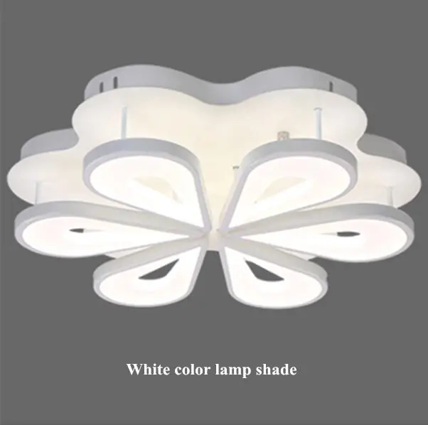 

New Arrival Modern White Acrylic LED Ceiling Lamp Living Room Light Lighting Led Flower Simple Room Lights 90-220V Ceiling Lamp