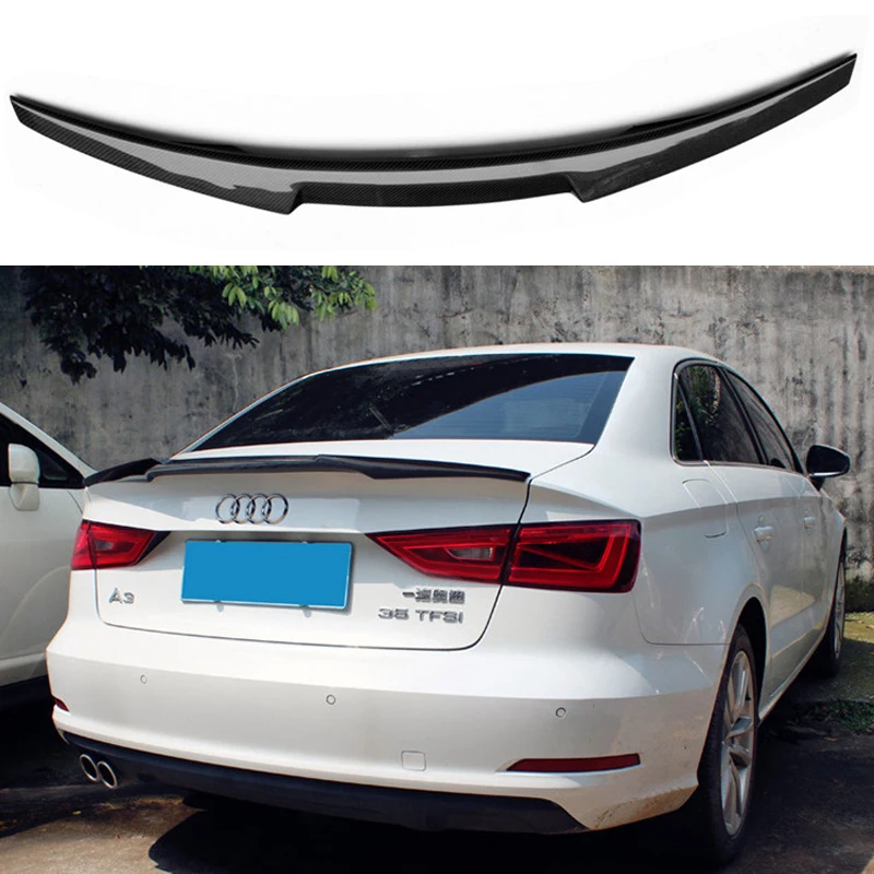 Car Style For Audi A3 Sedan Spoiler A3 S3 Carbon Fiber Rear Spoiler