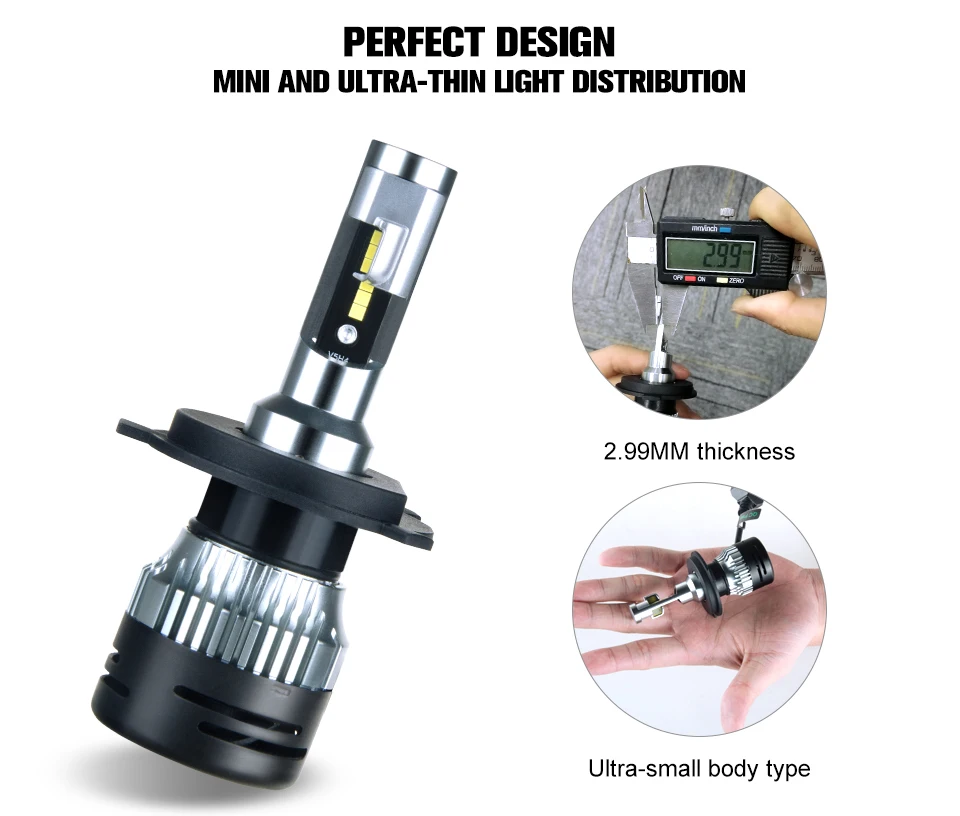 Aceersun H15 H4 H7 MINI LED car headlight bulb canbus 10000lm H11 H1 9005 9006 CSP Chip  24V 6500k Far Outdoor light moto truck (4)