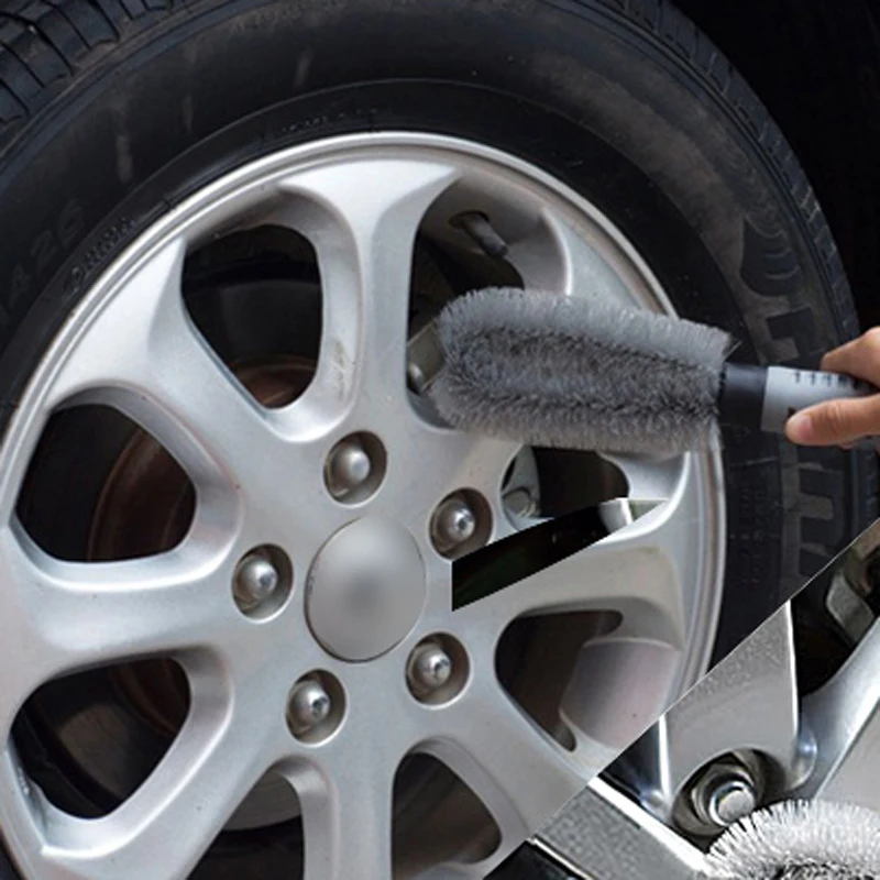 

New Tire Rim Scrub Vehicle Washing Wheel Hub Handle Cleaning Tool Fit for BMW X-series 3-series 5-series 7-series E F-series