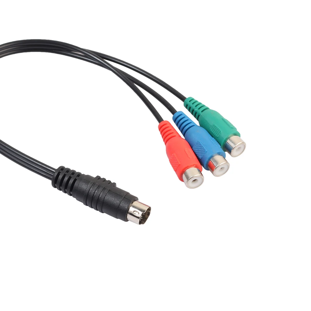 1 шт. 7 контактный S видео штекер на 3 RCA разъем RGB Компонентный Адаптер кабель HD ТВ