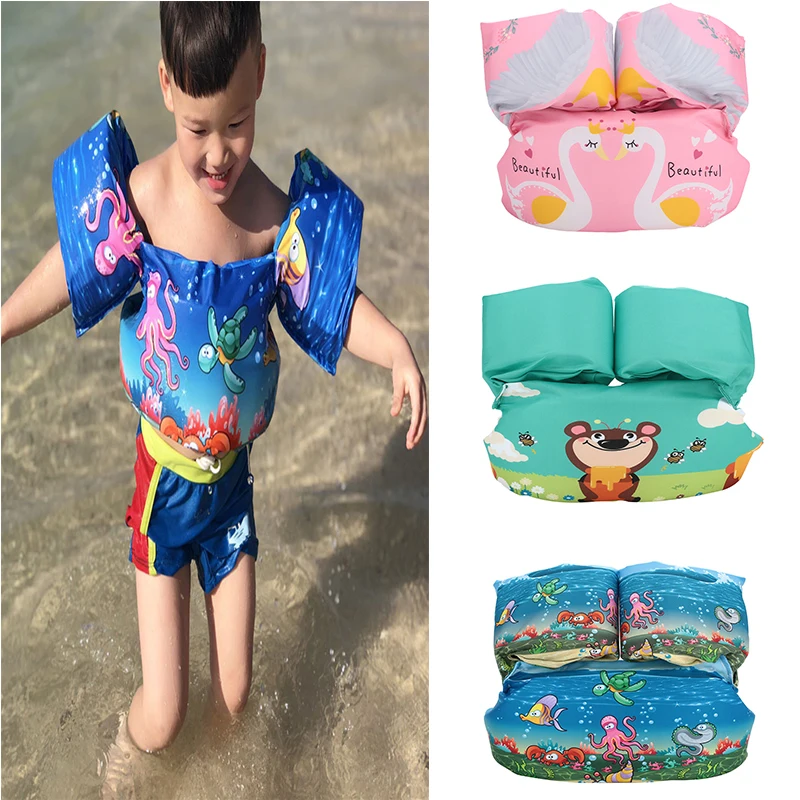 

Multicolor Child Arm Swimming Ring Inflatable Summer Water Activities Buoyancy Vest Foam Beach Pool Toys Seaside Safety