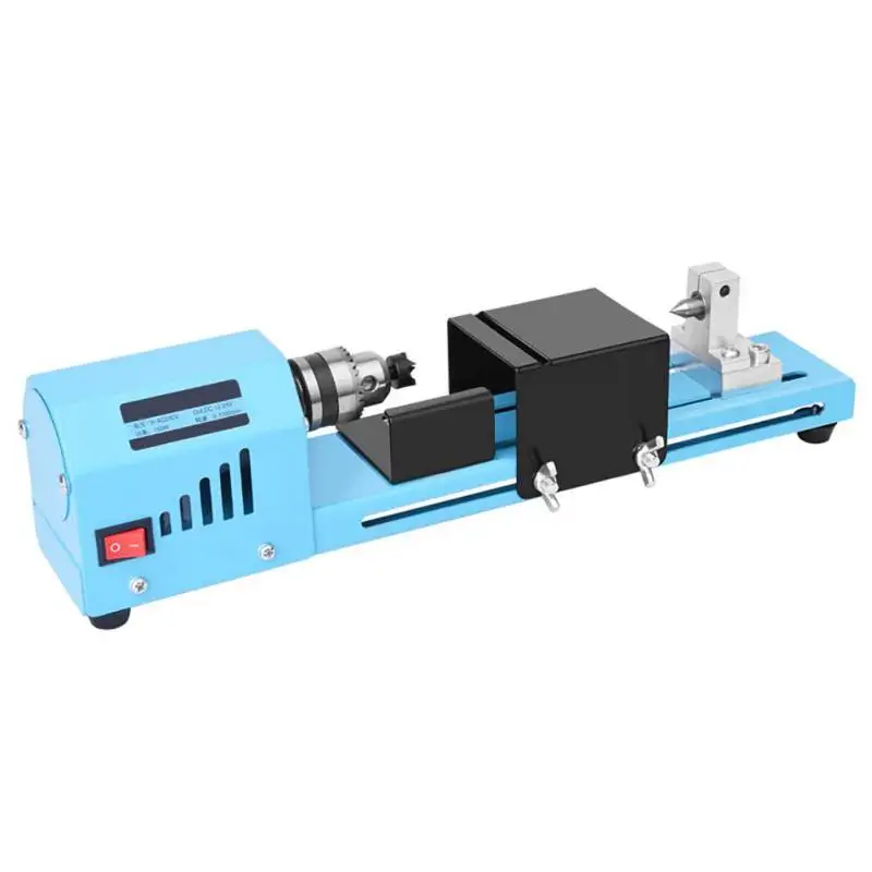 

DIY Mini Lathe Machine Tools Woodworking Wood lathe 150W Milling Machines Grinding Polishing Beads Drill Rotary Tool Set Kit