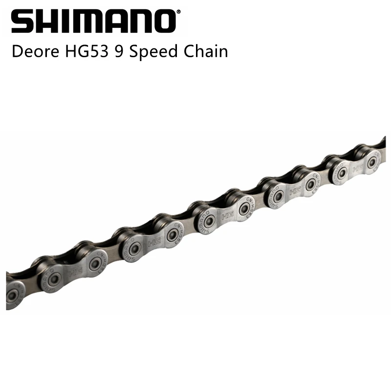 Shimano HG53 9 Скорость цепи 112L 114L 116L ссылка MTB &amp дорожный велосипед часть | Спорт и