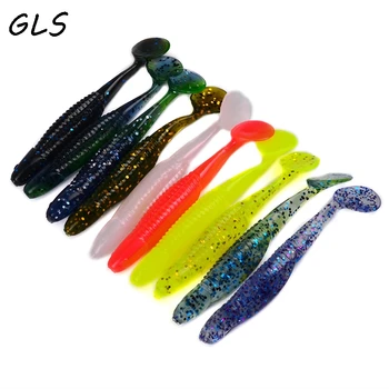 

20201new Fishing Lure Soft Bait 10pcs 11cm 6g Soft Worm Silicone Bait with salt
