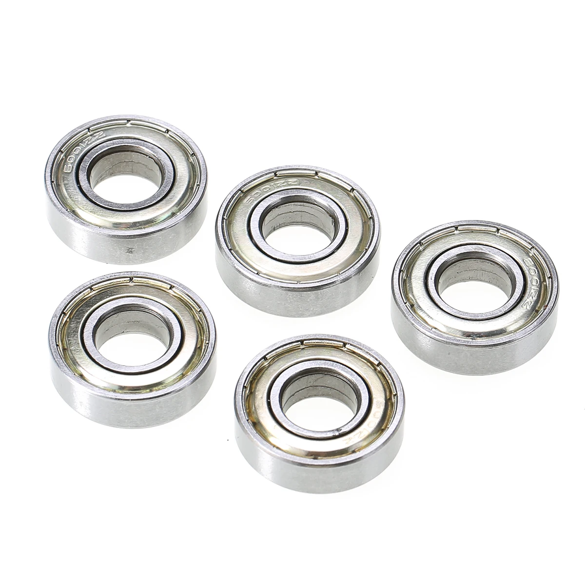 5Pcs/Set Deep Groove Ball Bearings 6001ZZ Shielded Radial Ball Bearing 12mm x 28mm x 8mm for Agricultural Conveying