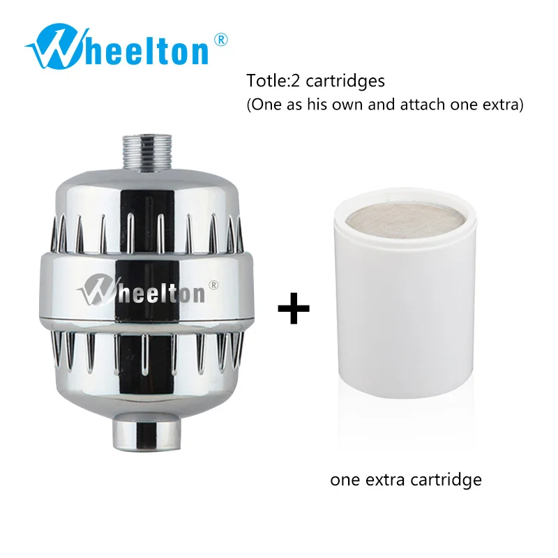 

Brand KDF+Calcium sulfite Shower Bathing water filter purifier softener Chlorine Removal Attach 1 extra filters FreeShipping