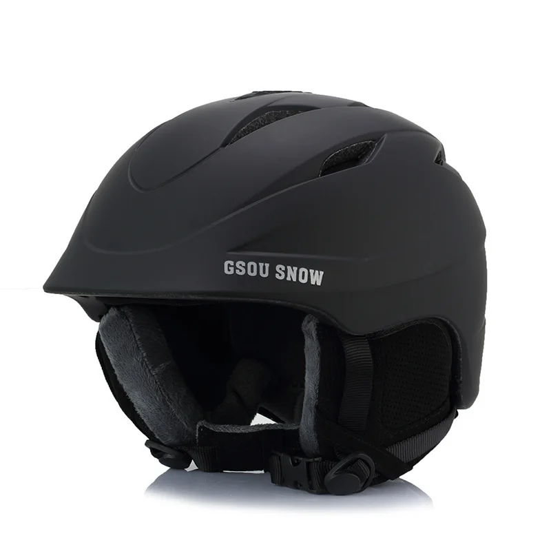 

Gsou snow skiing helmet male and female skiing equipment warm and breathable Snow Helmet single board helmet