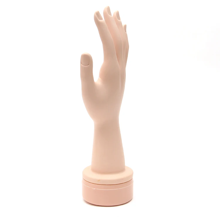 Одна пара пластиковых женских гибких манекен для перчаток/колец|mannequin hand|flexible