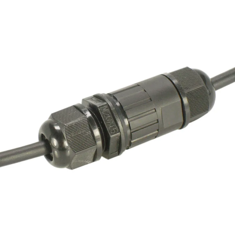 

10pcs/lot 3 core Waterproof Connector IP68 Straight 3 pin Joint for outdoor lighting