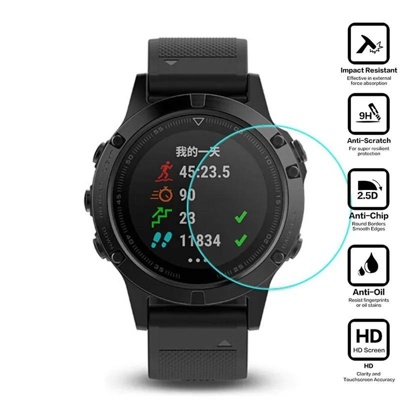 

For Smart Watch Garmin Fenix 5/5s Fenix5 Fenix5S Tempered Glass Protective Film Guard Screen Protector
