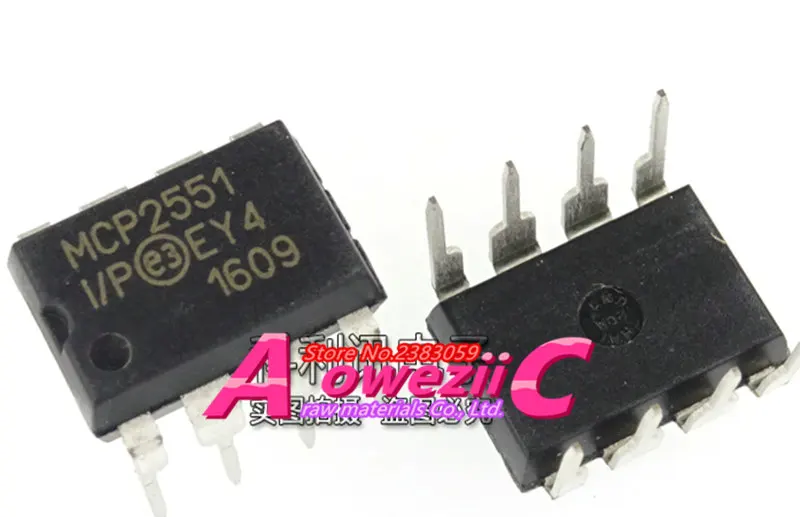 Aoweziic 100% new imported original MCP2551 I/P MCP2551 DIP 8 Interface ...