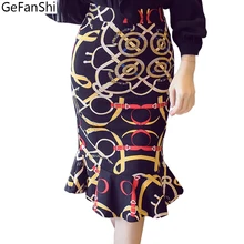 Большие размеры, осенняя Классическая модная женская юбка-годе в винтажном стиле, тонкая сексуальная юбка, элегантная женская зимняя юбка S-5XL