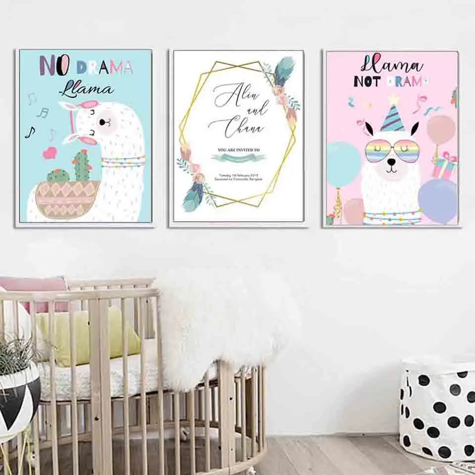 TAAWAA-Nordic-Style-Cartoom-Animal-Minimalism-Quote-Posters-and-Prints-Canvas-Wall-Art-Painting-Picture-for