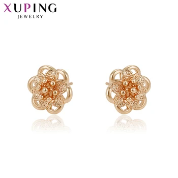 

Xuping Fashion Flower Design Earrings Charm Style Rose Gold Color Plated Studs for Women Christmas Jewelry Gifts S78,5-94845