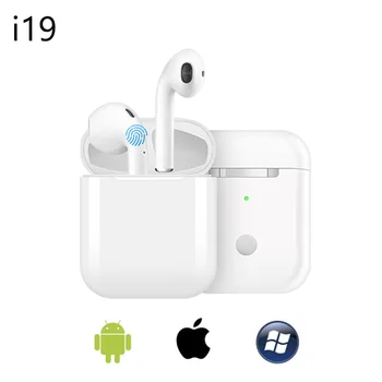 

I19TWS wireless headset Bluetooth 5.0 smart touch in-ear stereo with microphone charging box 1:1 for Apple Android Huawei phones