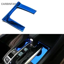 Для Honda Civic автомобильный Стайлинг углеродное волокно внутренний барабан сдвиг хромированная крышка панель отделка авто аксессуары C485