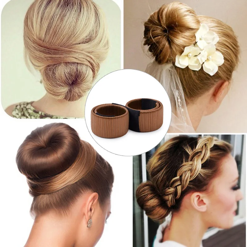 Buy Magic DIY Women Hair Bun Maker Styling French Twist Donut Bun Hairstyle