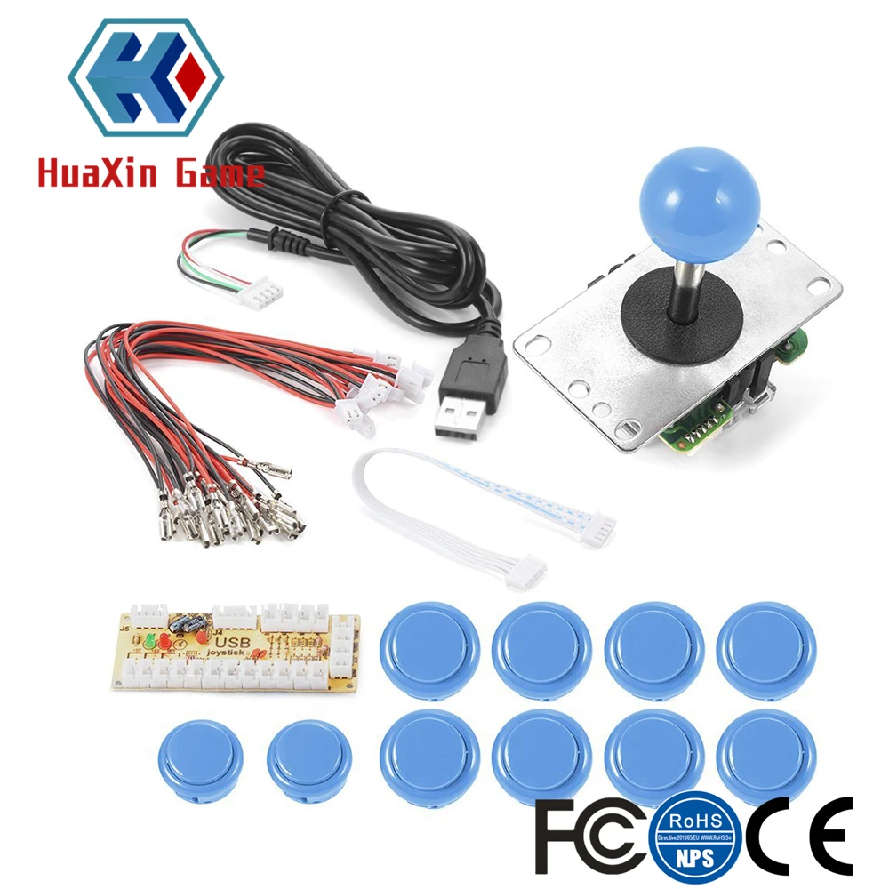 DIY аркадный набор с нулевой задержкой USB энкодер ПК высокое качество 4/8 джойстик и