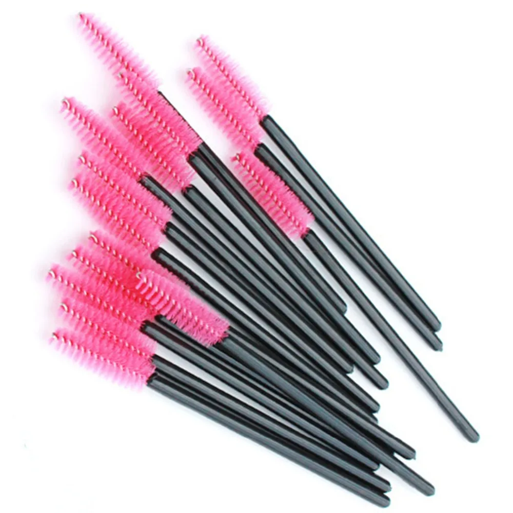 100pcs Makeup Brushes Synthetic Fiber Disposable Eyelash Brush Mascara