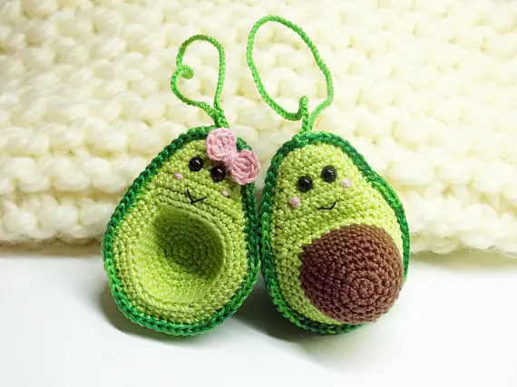 Crochê Brinquedos Amigurumi Abacate Amantes 5 Crochê brinquedos amigurumi abacate amantes