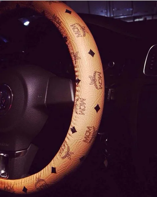 2016 New Fashion High-grade MCM Steering Wheel Cover For Lady