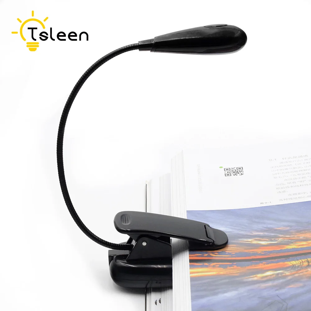 TSLEEN Портативный лампа Гибкая мини клип на чтение светильник Кемпинг лампы для Amazon Kindle Подставка для рук яркий ноутбук лампа