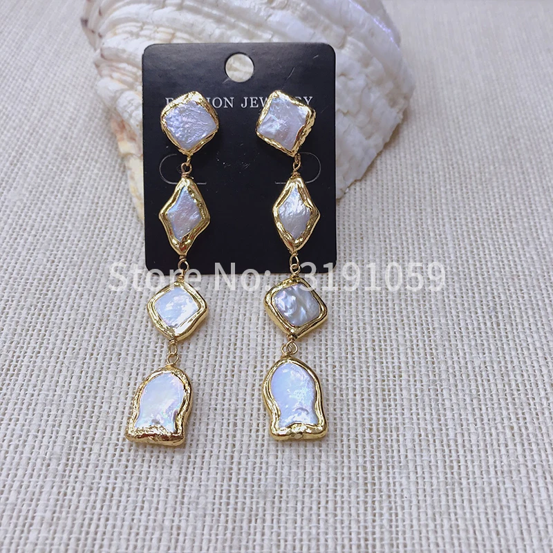 

31/5000 The 2018 new geometric irregular crystal earrings are sweet, stylish and simple