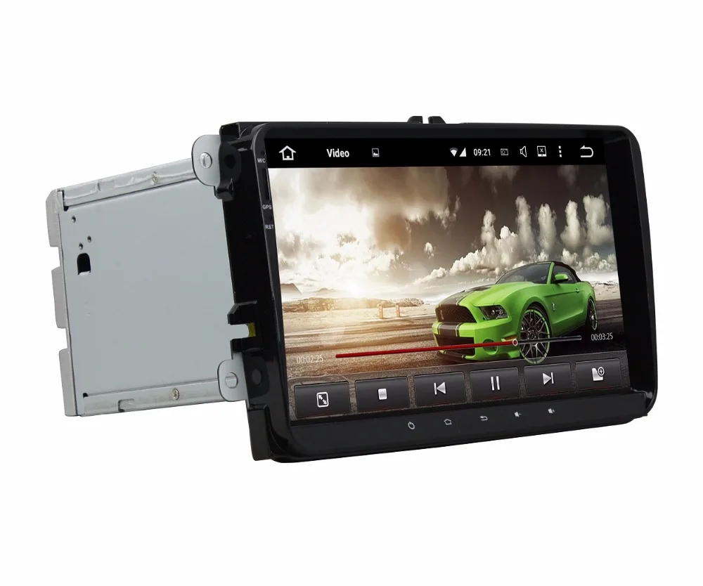 Sale Android 8.1 Quad Core 9" Car radio dvd GPS Head Unit for VW Volkswagen Passat Tiguan Touran Caddy Magotan Skoda Seat Polo Golf 2