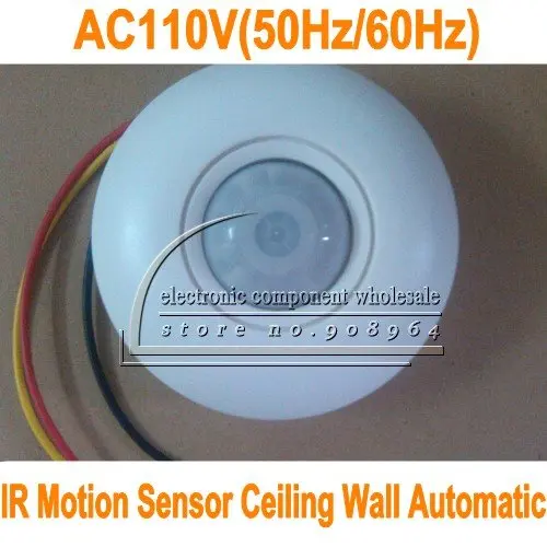 RHECCOW 5 шт./лот AC110V потолочный Настенный ИК инфракрасный датчик движения автоматический светильник переключатель лампы