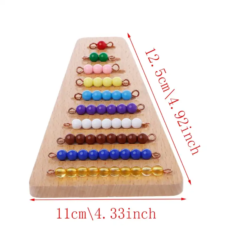 Montessori 1-20 Bead Bars Homeschool Mathematics Teaching Kids Learning Toy Montessori 1-20 Bead Bars Homeschool Mathematics Teaching Kids Learning Toy