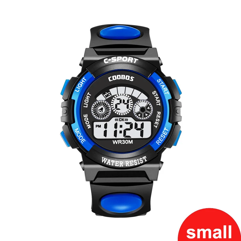 Новые женские цифровые часы спортивные многофункциональные наручные часы Красочные легкие Электронные Водонепроницаемые Часы relogio feminino - Цвет: BLUE S